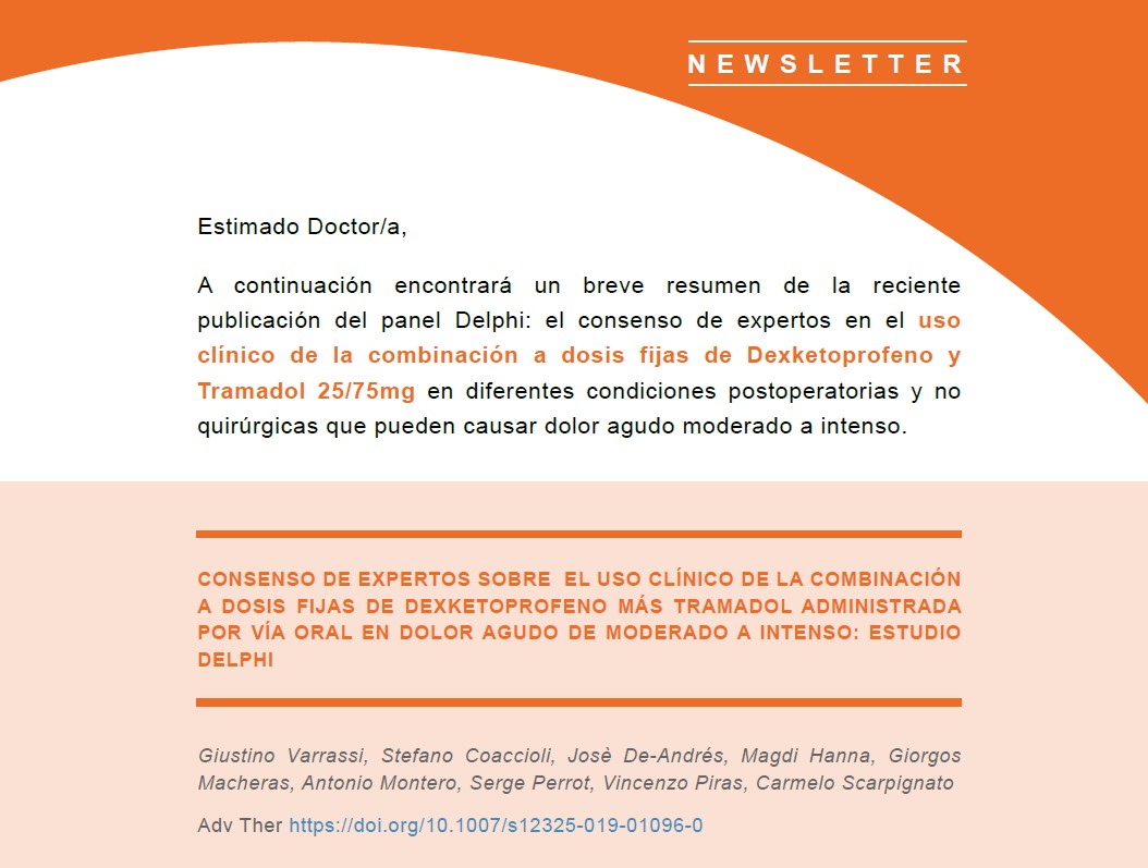 Portada Newsletter Estudio Delphi. Menarini